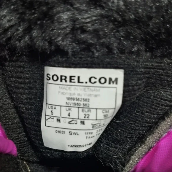 Sorel Kids Snow Commander Insulated Waterproof Boot Size 5 - Picture 6 of 6